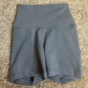 gray biker high-Waisted Shorts XS